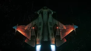 Gladius flying in space - Rear Above.jpg